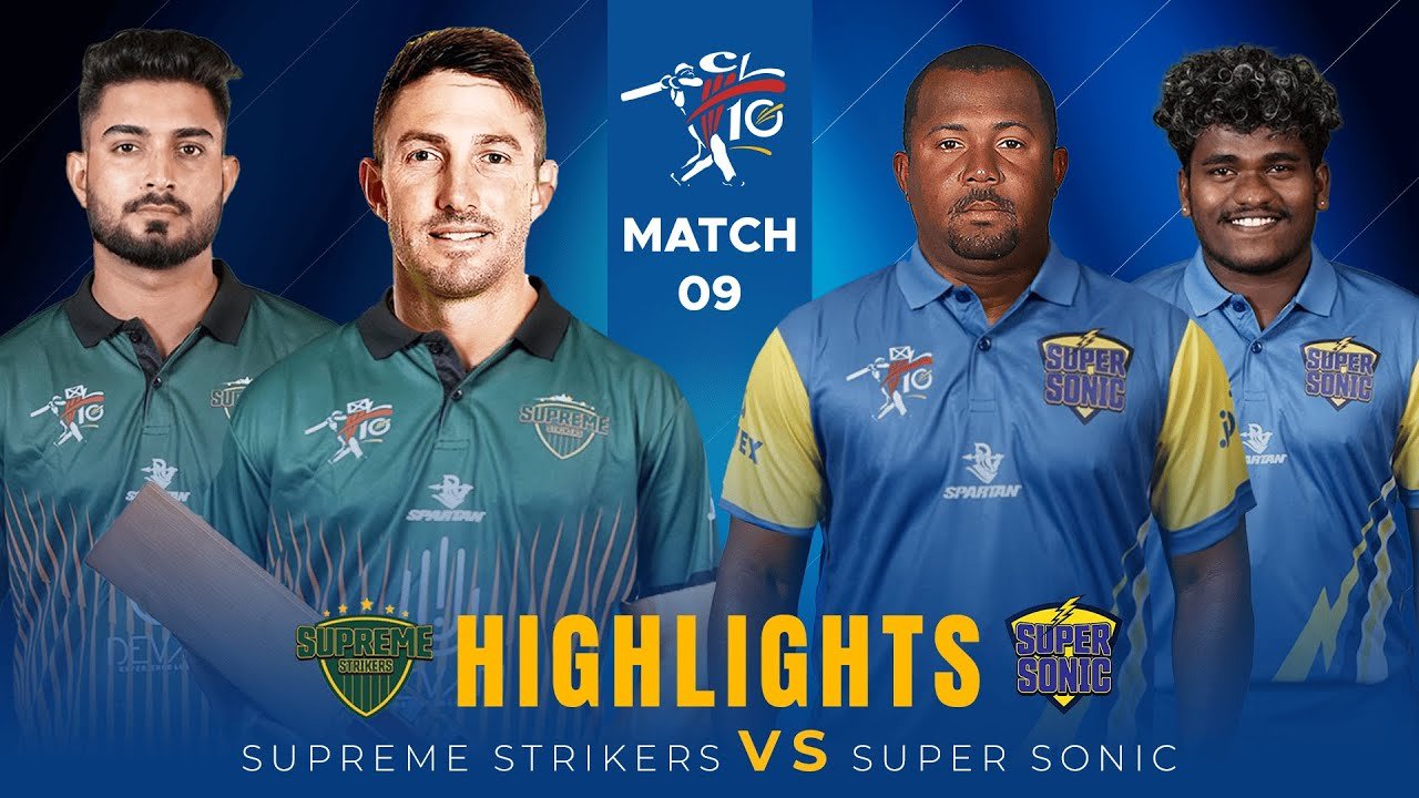 Shaun Marsh’s Strikers outclass Super Sonic in 5-wicket victory | CLT10 - Match 9 Highlights